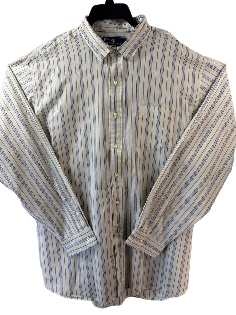 Polo by Ralph Lauren Corwin Long Sleeve Button-Down Striped Shirt XL